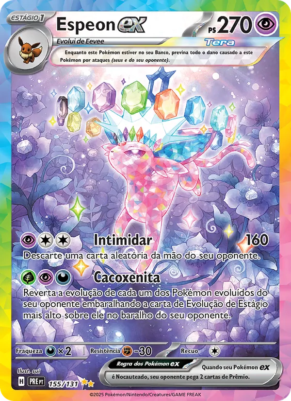 Espeon ex Evoluções Prismáticas 155/131