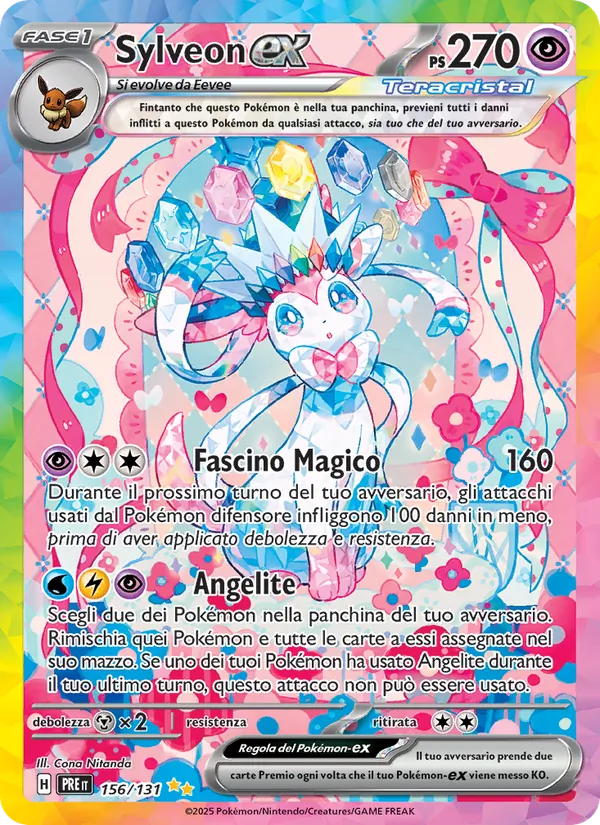 Sylveon-ex Evoluzioni Prismatiche 156/131