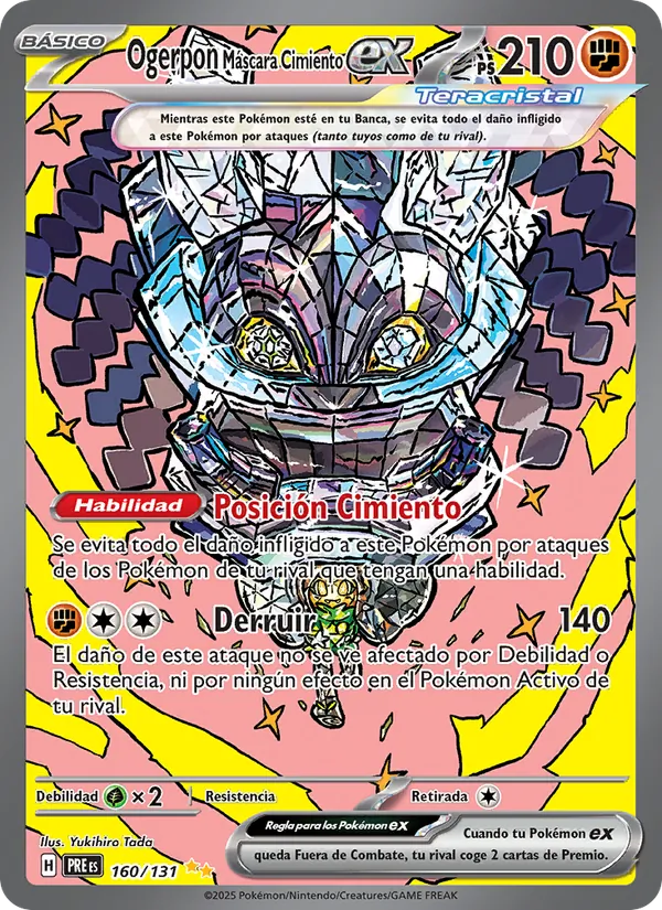 Ogerpon Máscara Cimiento ex Evoluciones Prismáticas 160/131