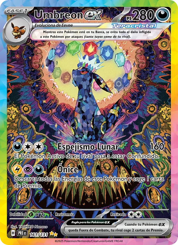 Umbreon ex Evoluciones Prismáticas 161/131