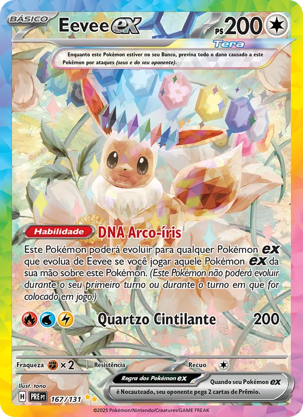 Eevee ex Evoluções Prismáticas 167/131