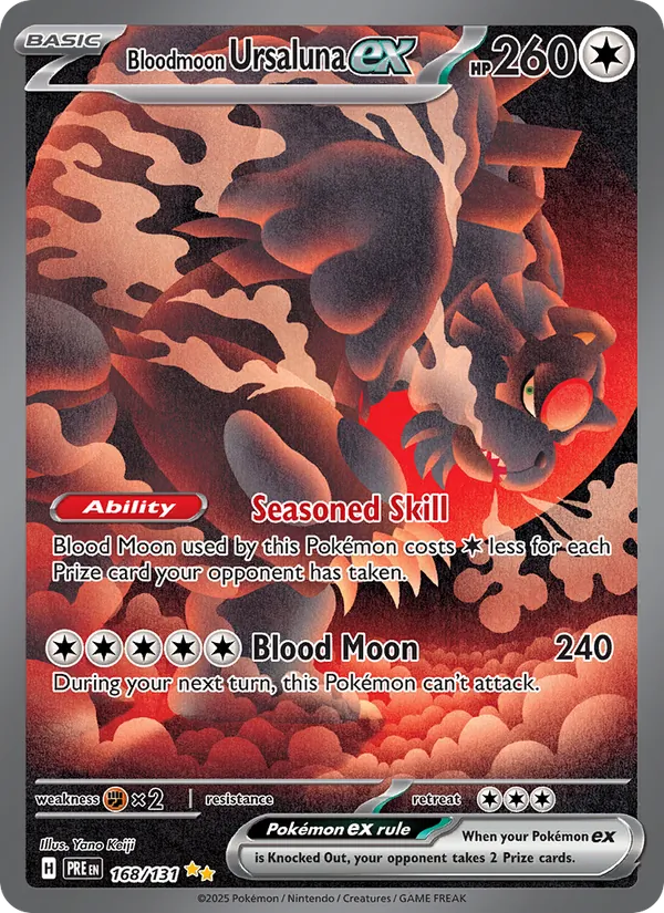 Bloodmoon Ursaluna ex Prismatic Evolutions 168/131