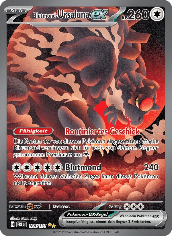 Blutmond-Ursaluna-ex Prismatische Entwicklungen 168/131