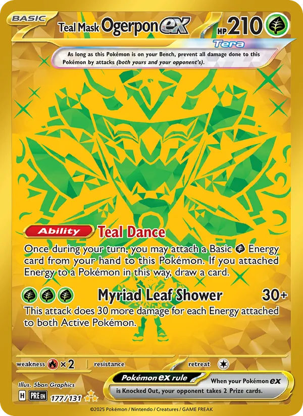 Teal Mask Ogerpon ex Prismatic Evolutions 177/131