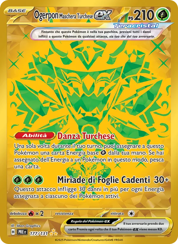 Ogerpon Maschera Turchese-ex Evoluzioni Prismatiche 177/131