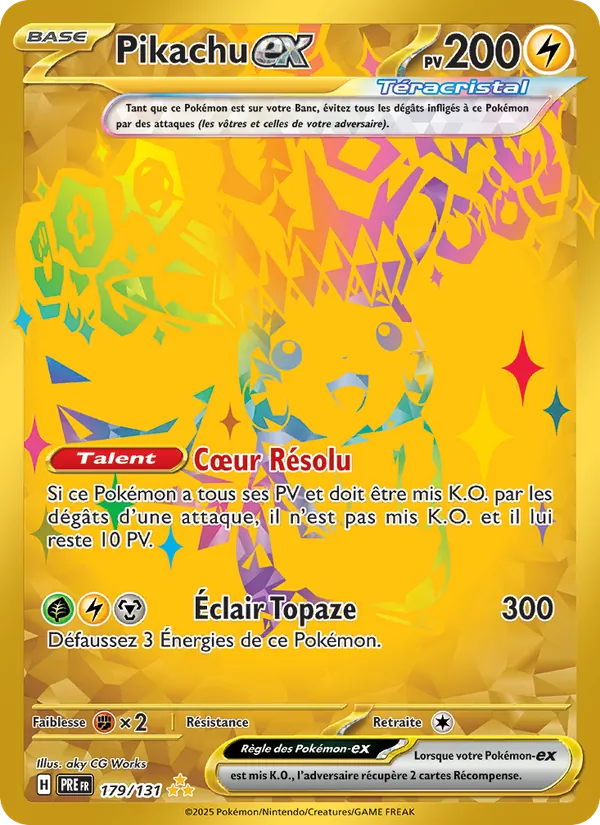 Pikachu-ex Évolutions Prismatiques 179/131