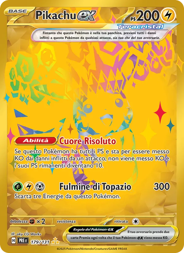 Pikachu-ex Evoluzioni Prismatiche 179/131