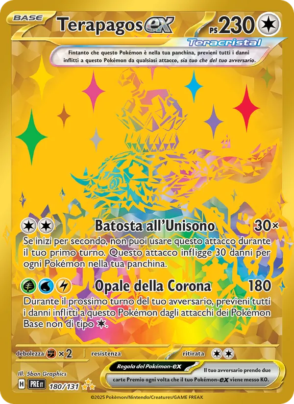 Terapagos-ex Evoluzioni Prismatiche 180/131