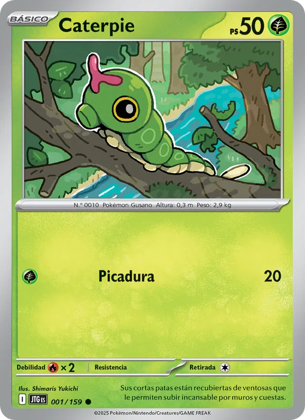 Caterpie Juntos de Aventuras 001/159