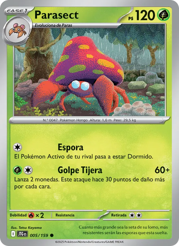 Parasect Juntos de Aventuras 005/159