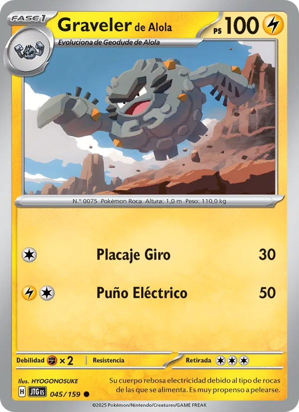 Graveler de Alola Juntos de Aventuras 045/159