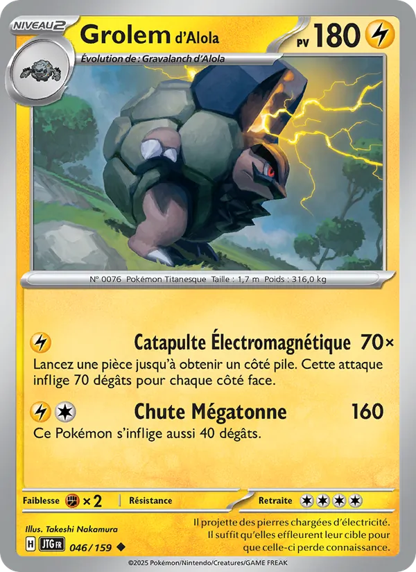 Grolem d'Alola Aventures Ensemble 046/159