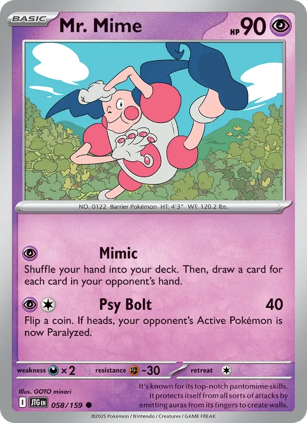 Mr. Mime Journey Together 058/159