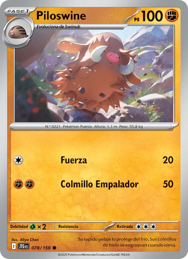 Piloswine Juntos de Aventuras 078/159