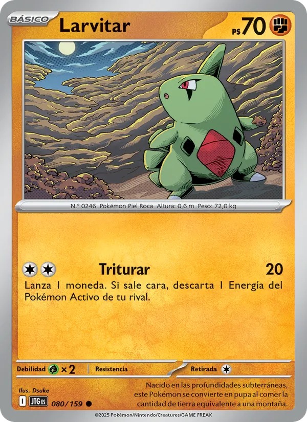Larvitar Juntos de Aventuras 080/159