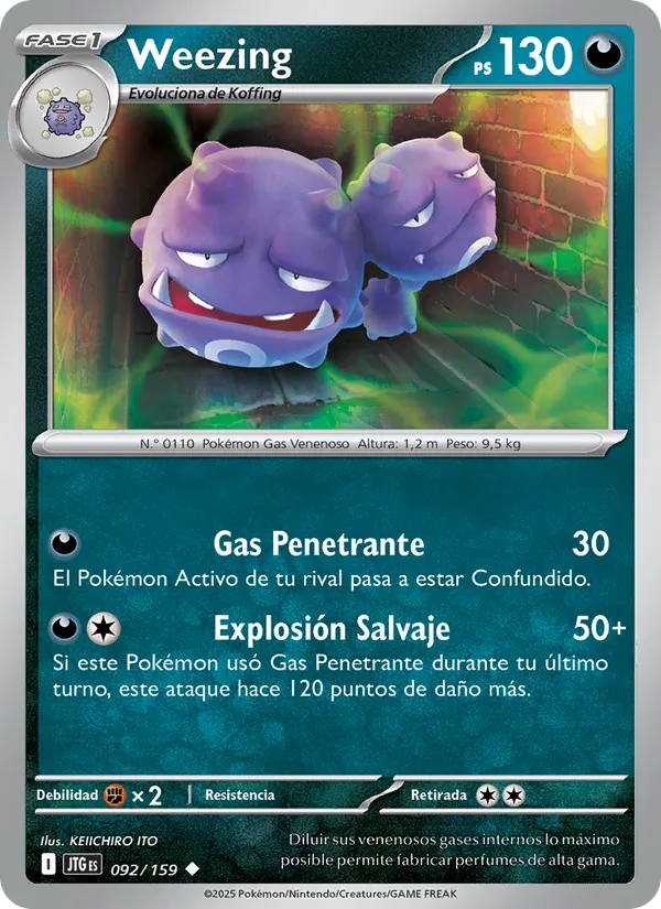 Weezing Juntos de Aventuras 092/159