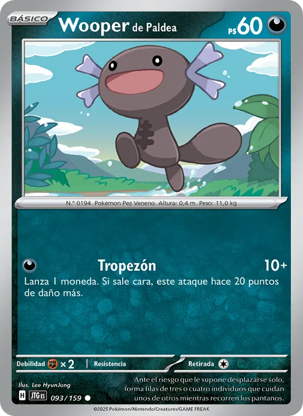 Wooper de Paldea Juntos de Aventuras 093/159