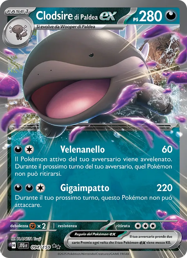 Clodsire di Paldea-ex Avventure Insieme 094/159