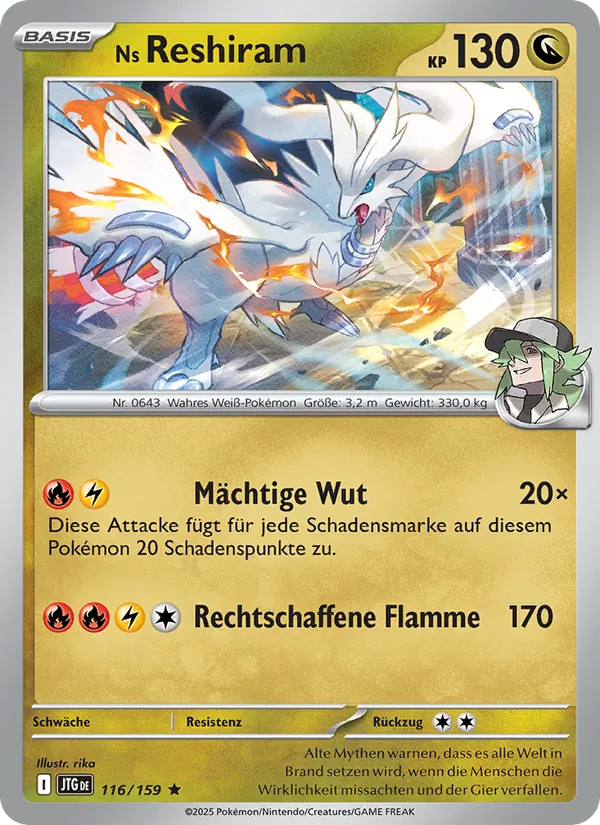 Ns Reshiram Reisegefährten 116/159