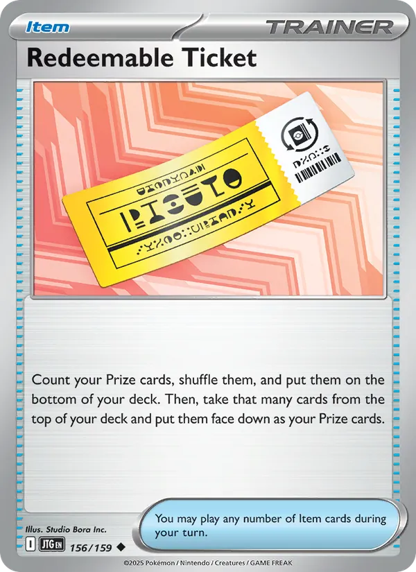 Redeemable Ticket Journey Together 156/159