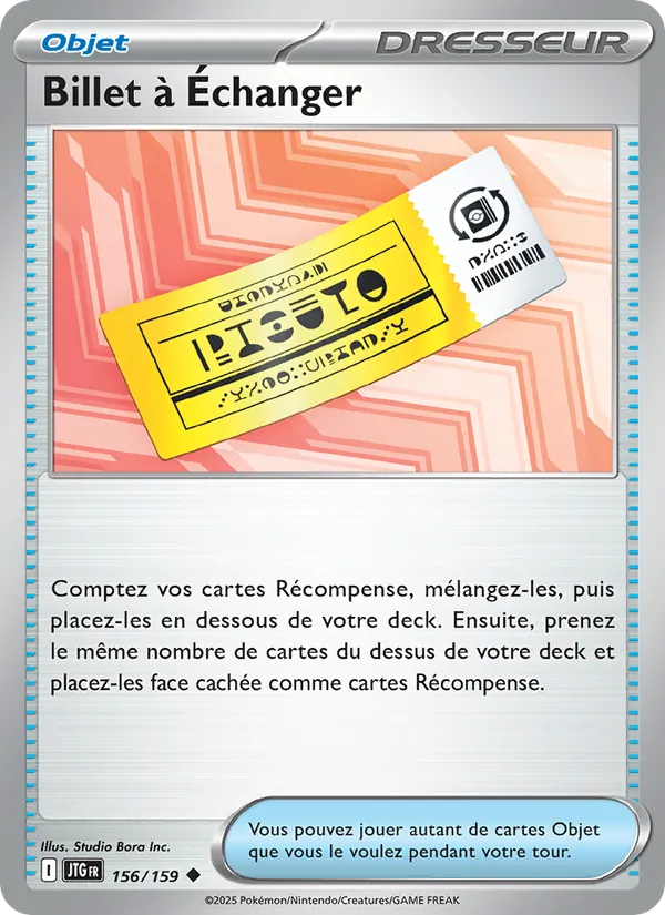 Billet à Échanger Aventures Ensemble 156/159