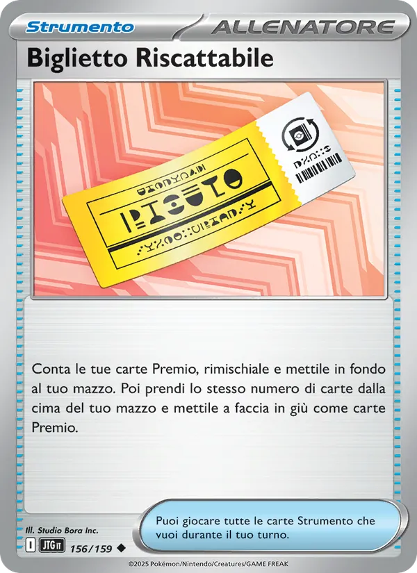 Biglietto Riscattabile Avventure Insieme 156/159