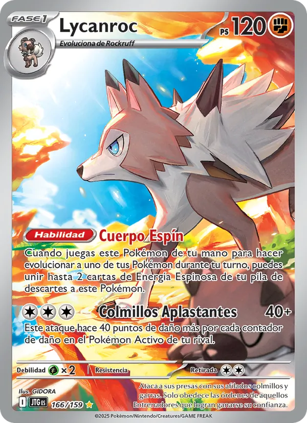 Lycanroc Juntos de Aventuras 166/159