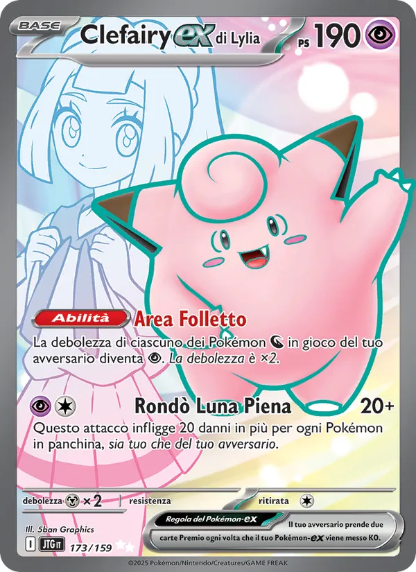 Clefairy-ex di Lylia Avventure Insieme 173/159