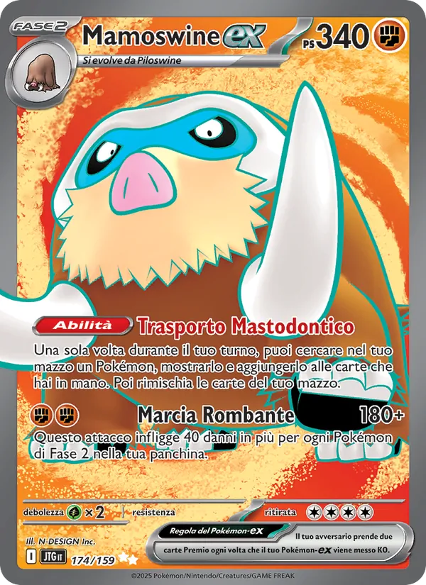 Mamoswine-ex Avventure Insieme 174/159