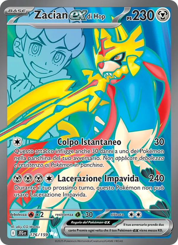 Zacian-ex di Hop Avventure Insieme 176/159