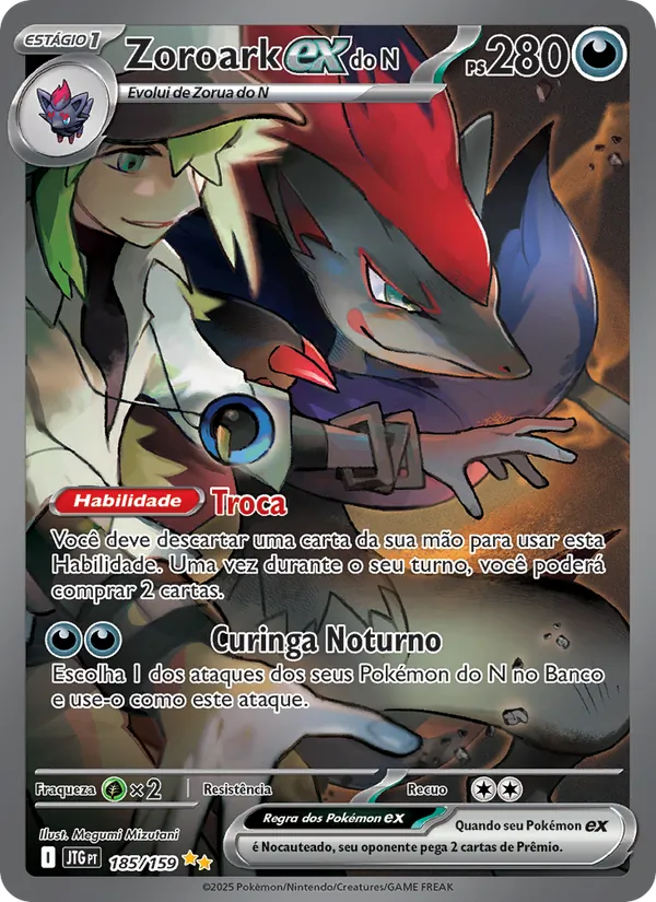 Zoroark ex do N Amigos de Jornada 185/159