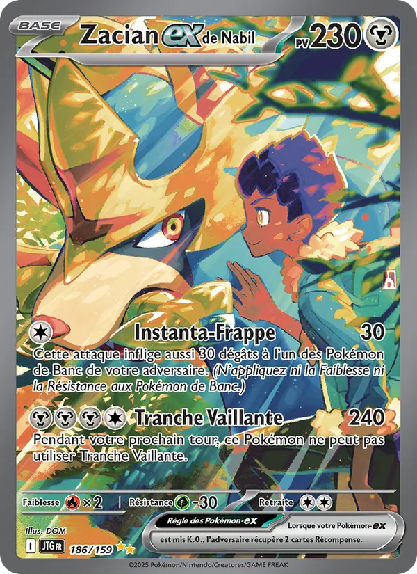 Zacian-ex de Nabil Aventures Ensemble 186/159