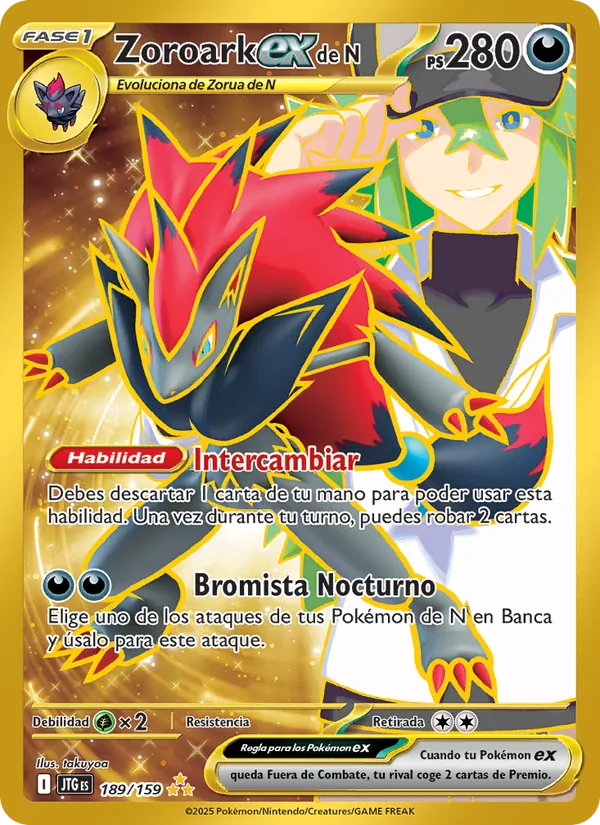 Zoroark ex de N Juntos de Aventuras 189/159