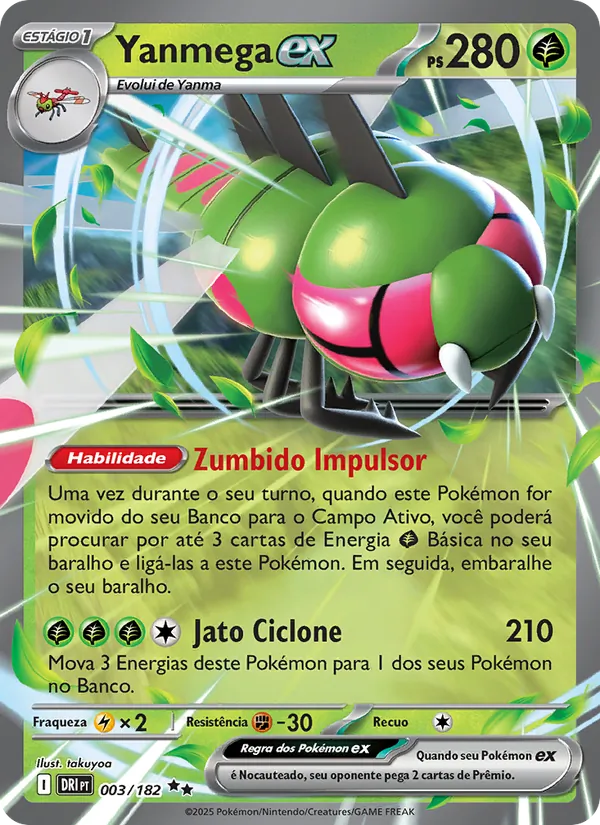 Yanmega ex Rivais Predestinados 003/182