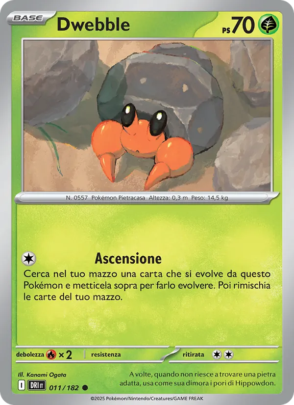 Dwebble Rivali Predestinati 011/182