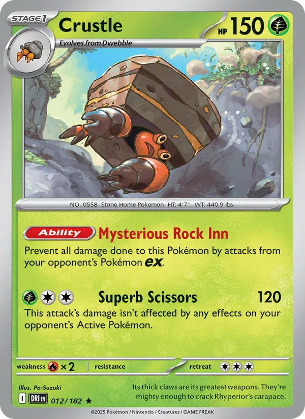 Crustle Destined Rivals 012/182