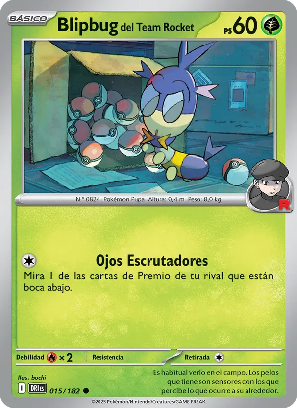 Blipbug del Team Rocket Rivales Predestinados 015/182