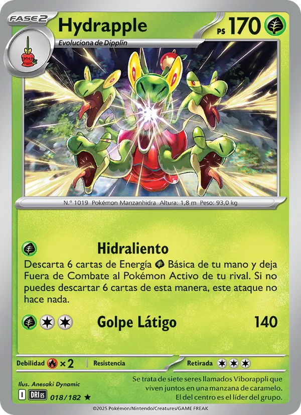 Hydrapple Rivales Predestinados 018/182