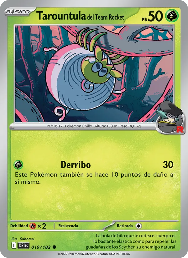 Tarountula del Team Rocket Rivales Predestinados 019/182
