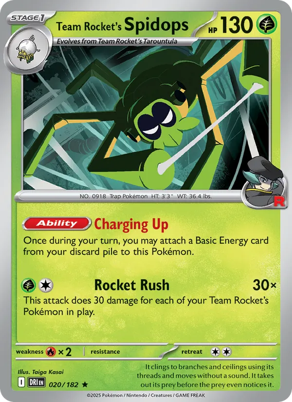 Team Rocket's Spidops Destined Rivals 020/182