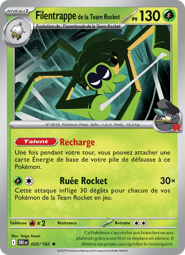Filentrappe de la Team Rocket Rivalités Destinées 020/182