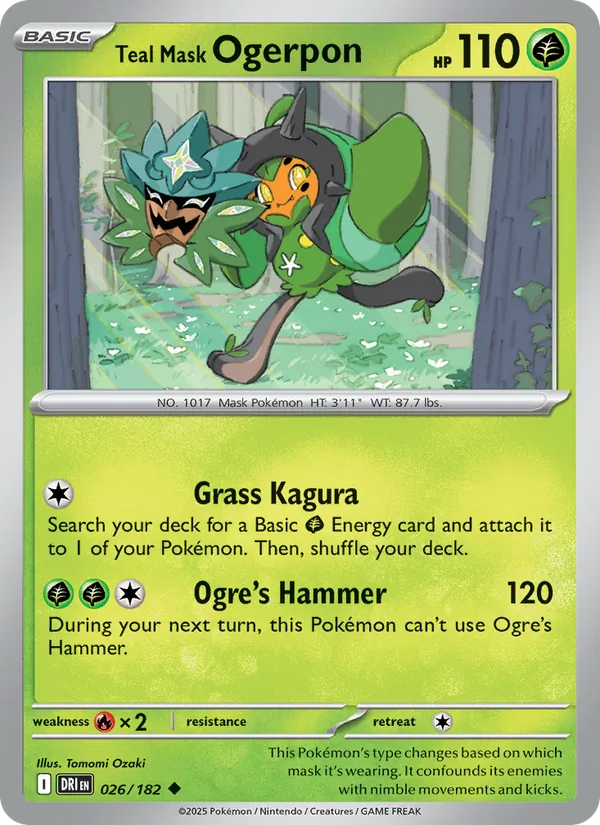 Teal Mask Ogerpon Destined Rivals 026/182
