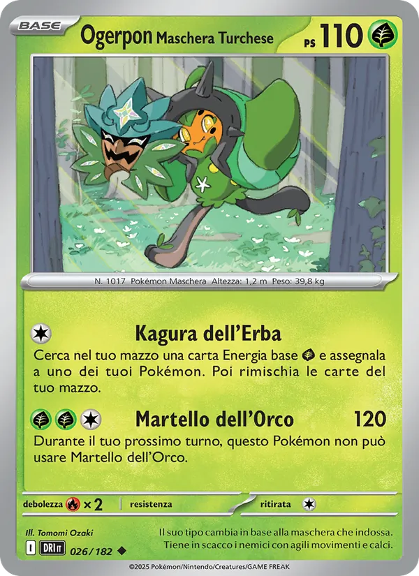 Ogerpon Maschera Turchese Rivali Predestinati 026/182