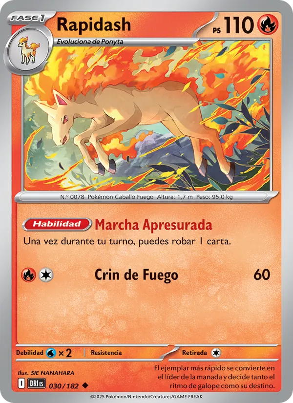 Rapidash Rivales Predestinados 030/182