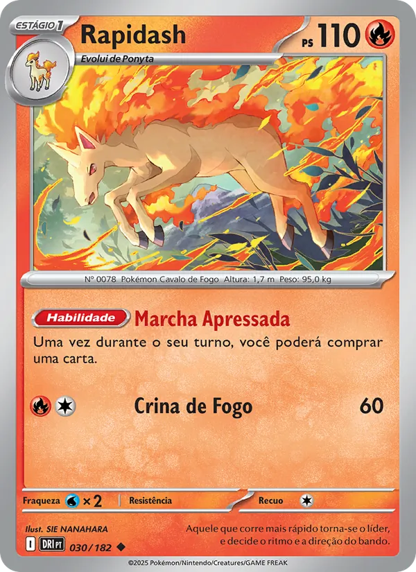 Rapidash Rivais Predestinados 030/182