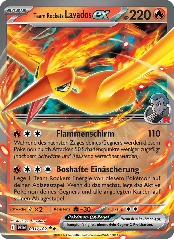 Team Rockets Lavados-ex Ewige Rivalen 031/182