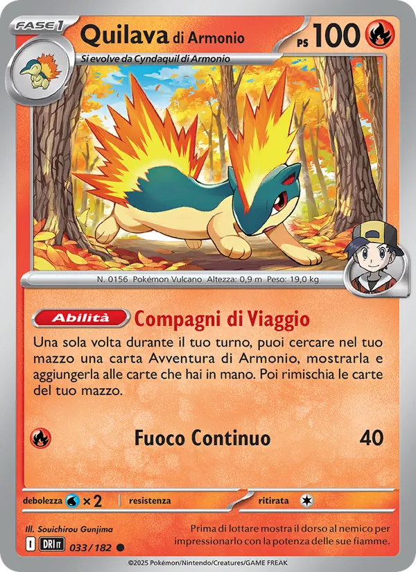 Quilava di Armonio Rivali Predestinati 033/182