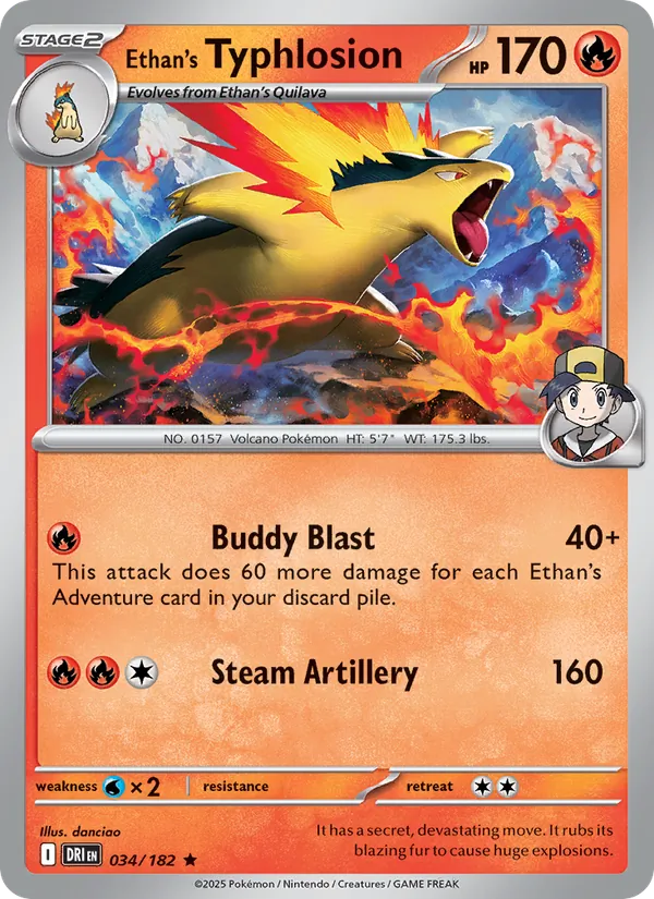 Ethan's Typhlosion Destined Rivals 034/182