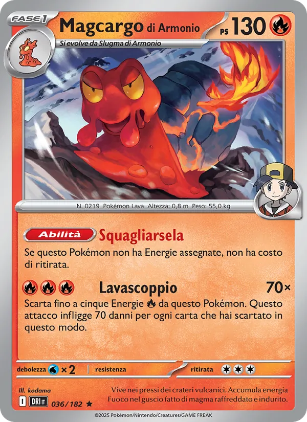 Magcargo di Armonio Rivali Predestinati 036/182