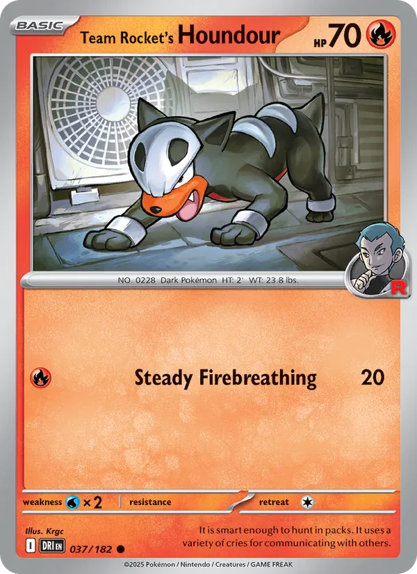 Team Rocket's Houndour Destined Rivals 037/182
